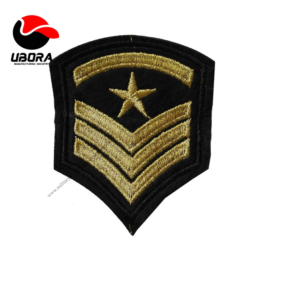 chevron On Embroidered Patch Applique Embroidery Motif transfer gold work uniform service chevron 